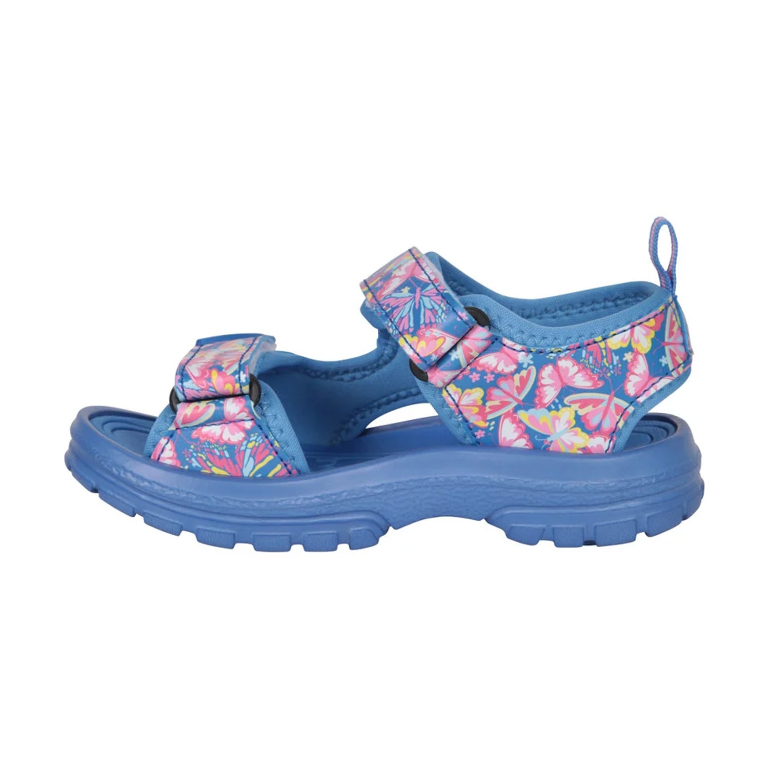 Dark Blue - Side - Mountain Warehouse Childrens-Kids Sand Butterflies Sandals