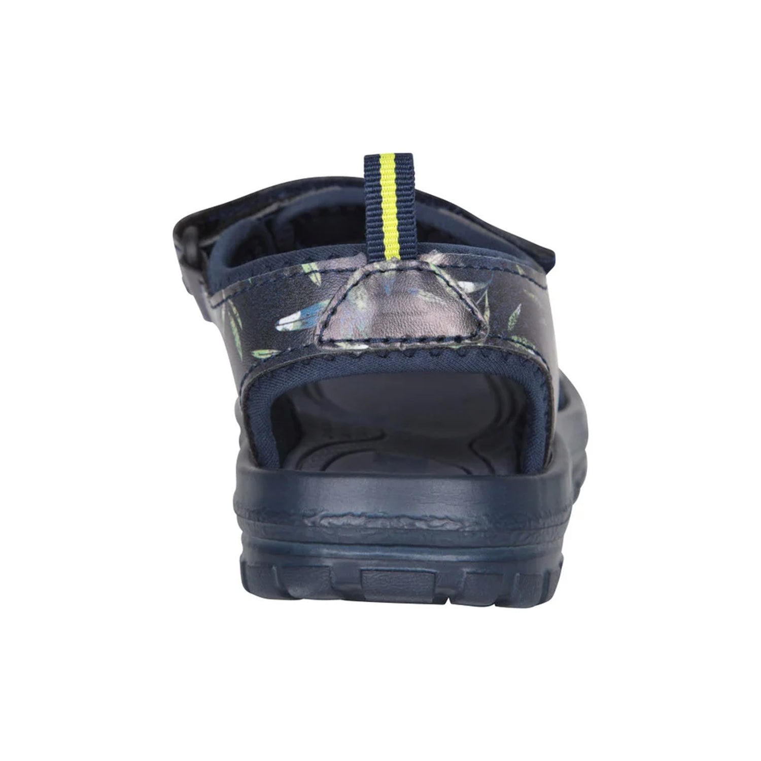 Navy - Back - Mountain Warehouse Childrens-Kids Sand Leaf Sandals