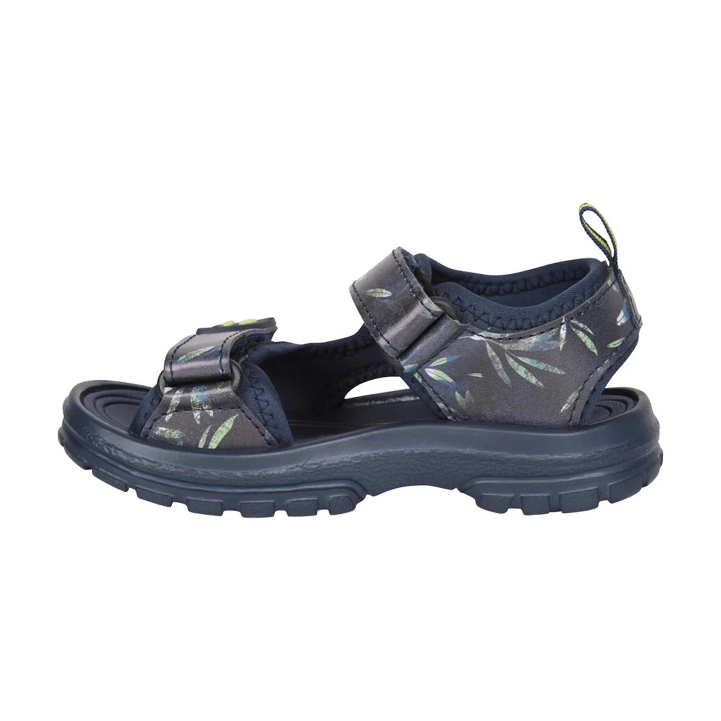 Navy - Side - Mountain Warehouse Childrens-Kids Sand Leaf Sandals