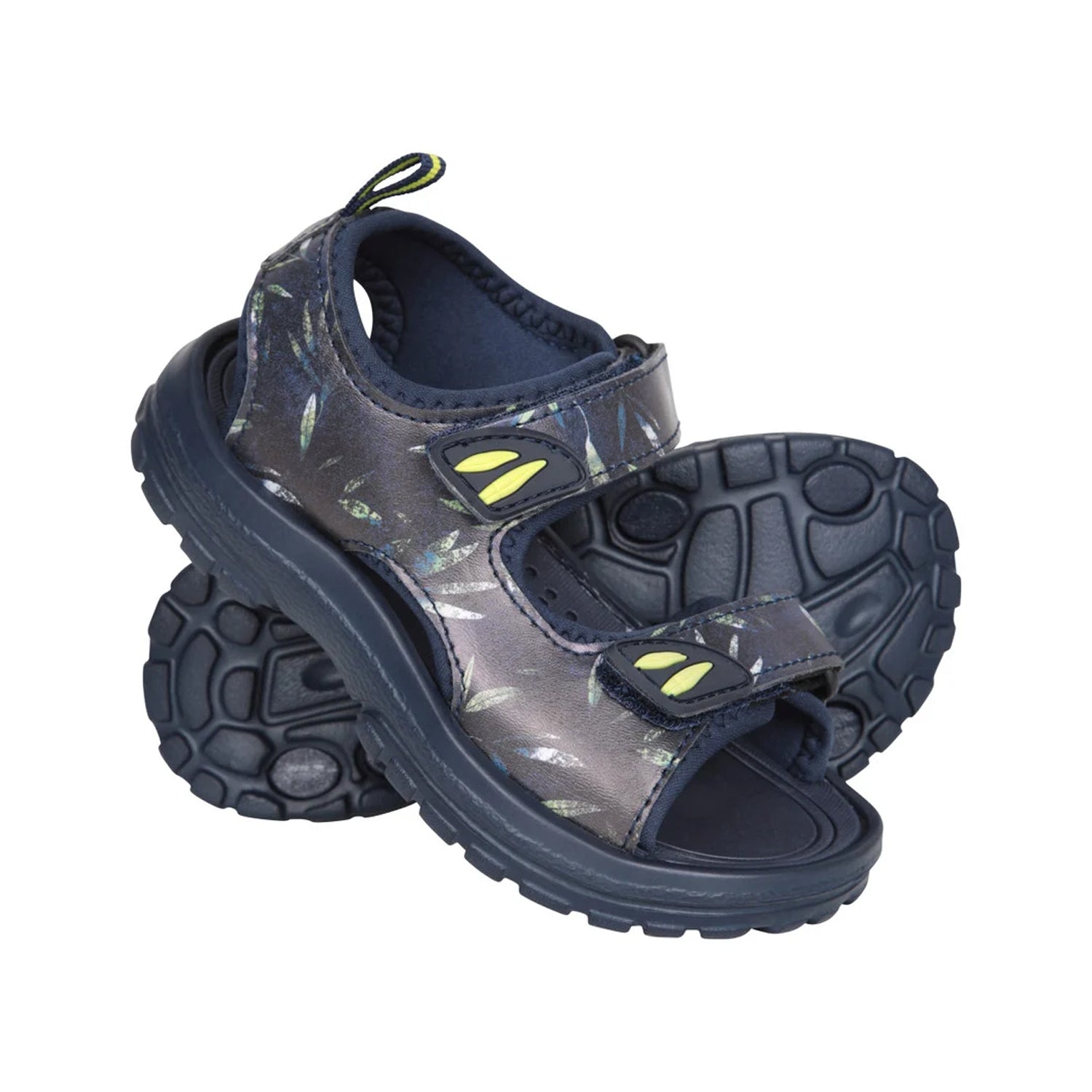 Navy - Close up - Mountain Warehouse Childrens-Kids Sand Leaf Sandals