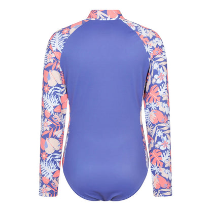 Purple - Back - Mountain Warehouse Childrens-Kids Mira Floral Rash Guard