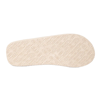 Beige - Side - Animal Mens Jekyl Leaves Flip Flops