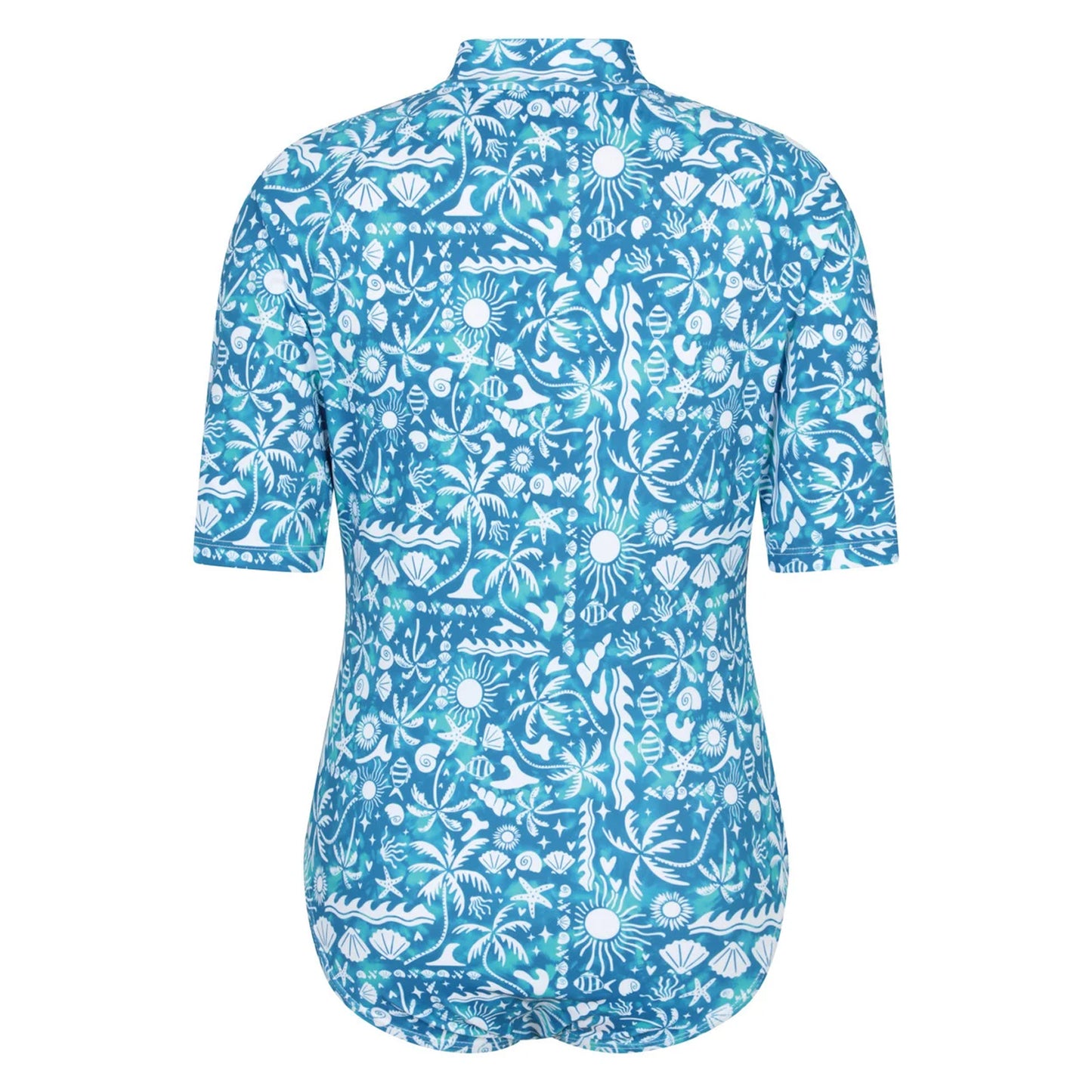Blue - Back - Mountain Warehouse Childrens-Kids Mira Sealife Rash Guard