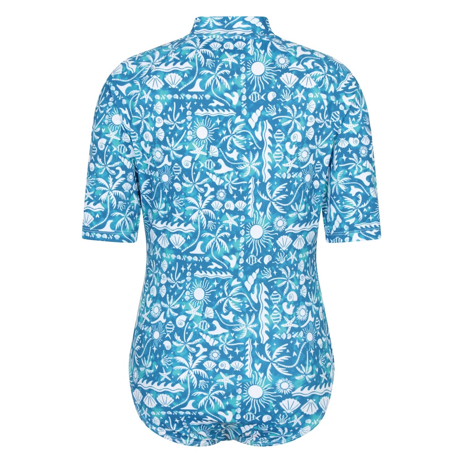 Blue - Back - Mountain Warehouse Childrens-Kids Mira Sealife Rash Guard