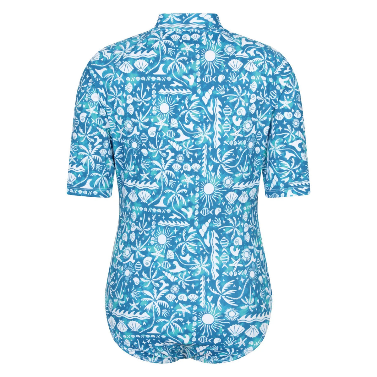 Blue - Back - Mountain Warehouse Childrens-Kids Mira Sealife Rash Guard
