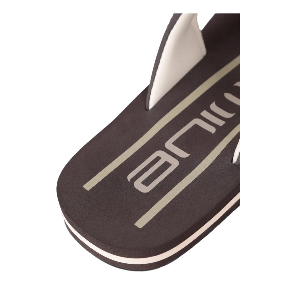 Dark Brown - Pack Shot - Animal Mens Jekyl Logo Flip Flops