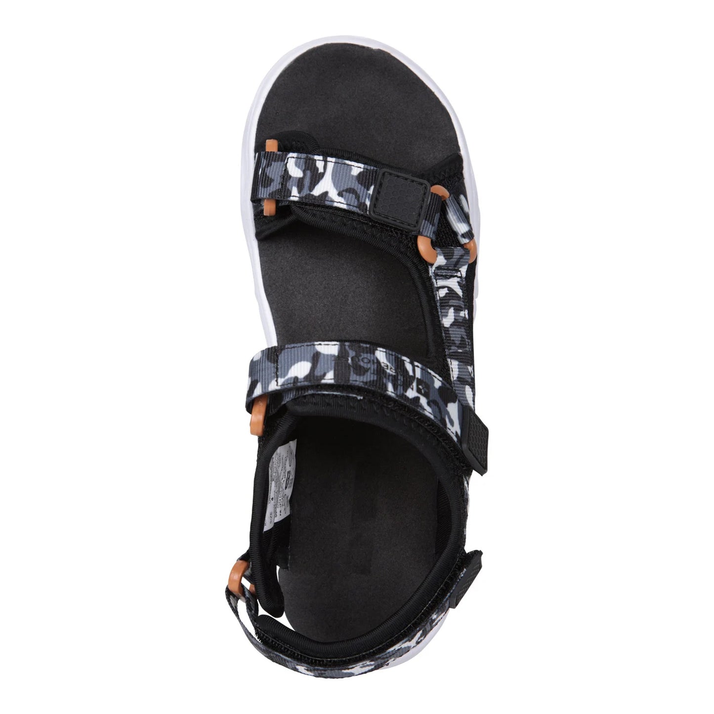 Black - Lifestyle - Mountain Warehouse Childrens-Kids Ripple Camo Lightweight Adjustable Outdoor Sandals