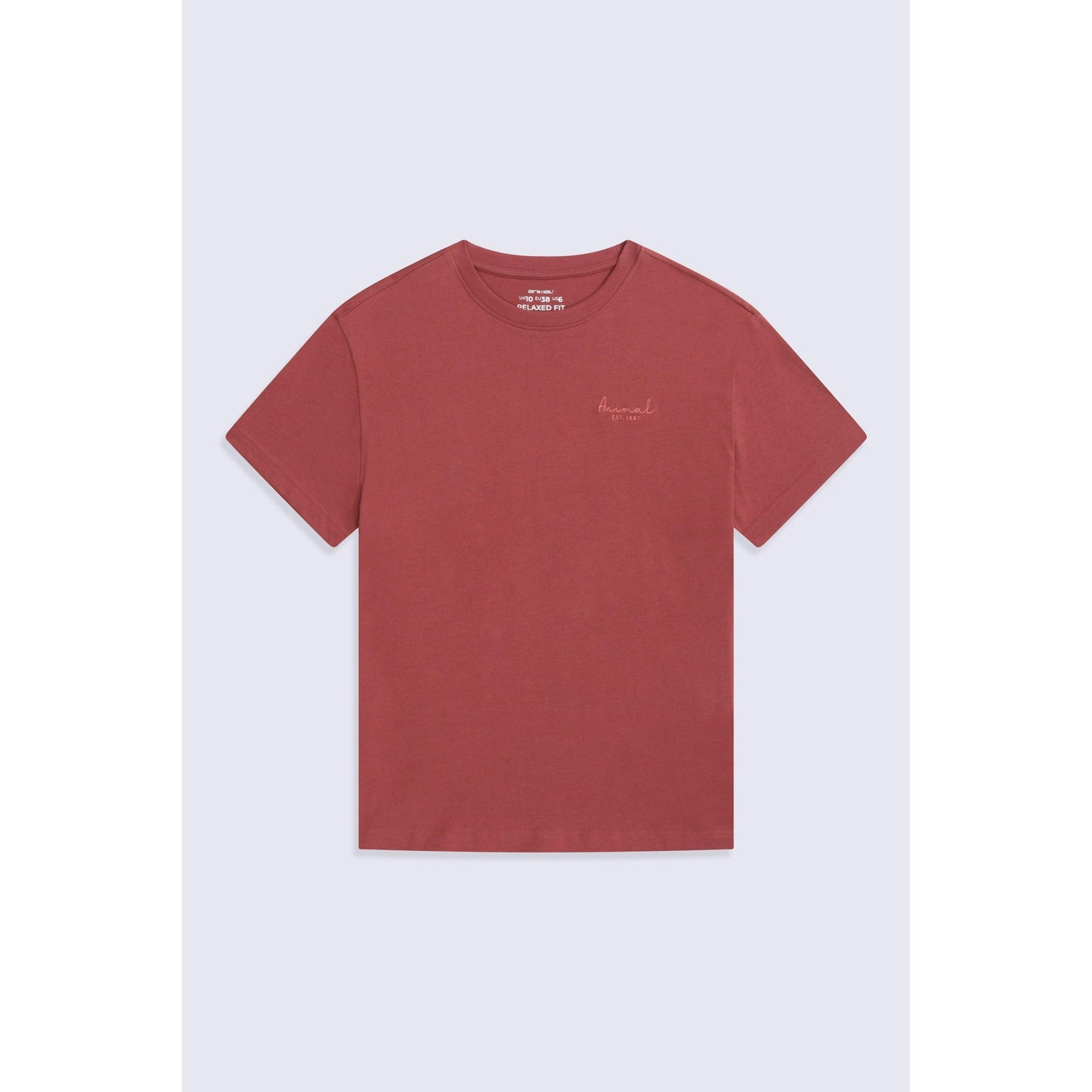 Rust - Front - Animal Womens-Ladies Grace Heavyweight Relaxed Fit Short-Sleeved T-Shirt