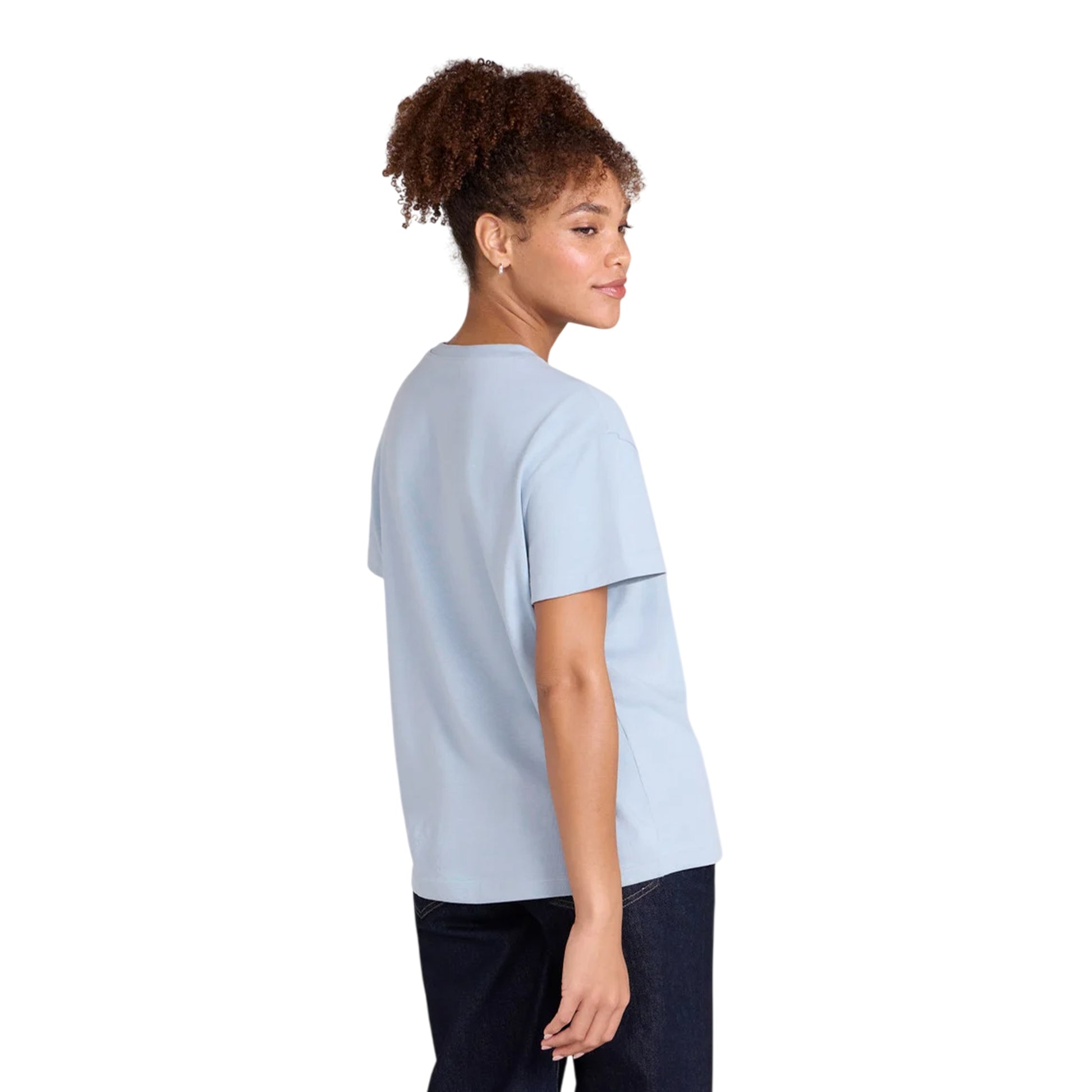 Blue - Back - Animal Womens-Ladies Grace Heavyweight Relaxed Fit Short-Sleeved T-Shirt