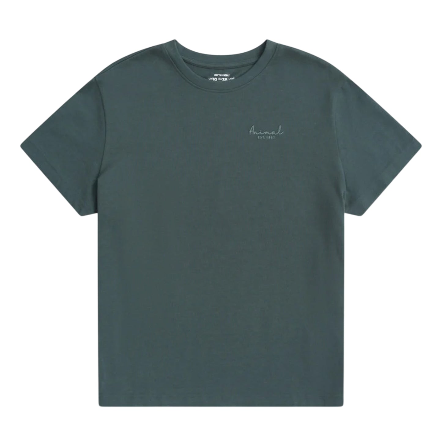 Charcoal - Front - Animal Womens-Ladies Grace Heavyweight Relaxed Fit Short-Sleeved T-Shirt