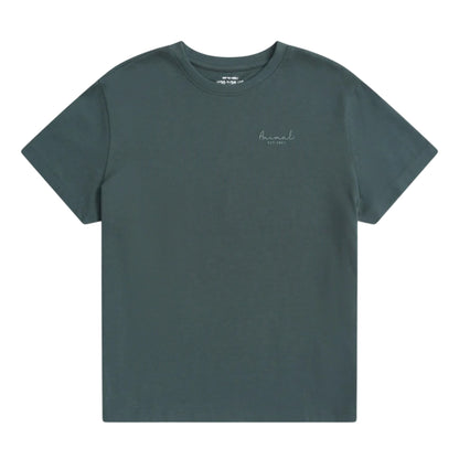 Charcoal - Front - Animal Womens-Ladies Grace Heavyweight Relaxed Fit Short-Sleeved T-Shirt