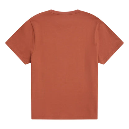 Rust - Back - Animal Mens Textured Chest Pocket T-Shirt
