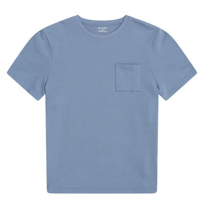 Blue - Front - Animal Mens Textured Chest Pocket T-Shirt