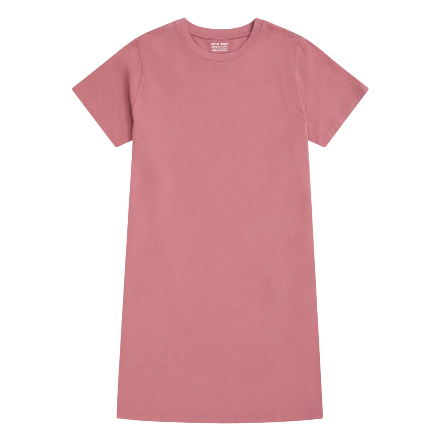 Pink - Front - Animal Womens-Ladies Plain Jersey T-Shirt Dress
