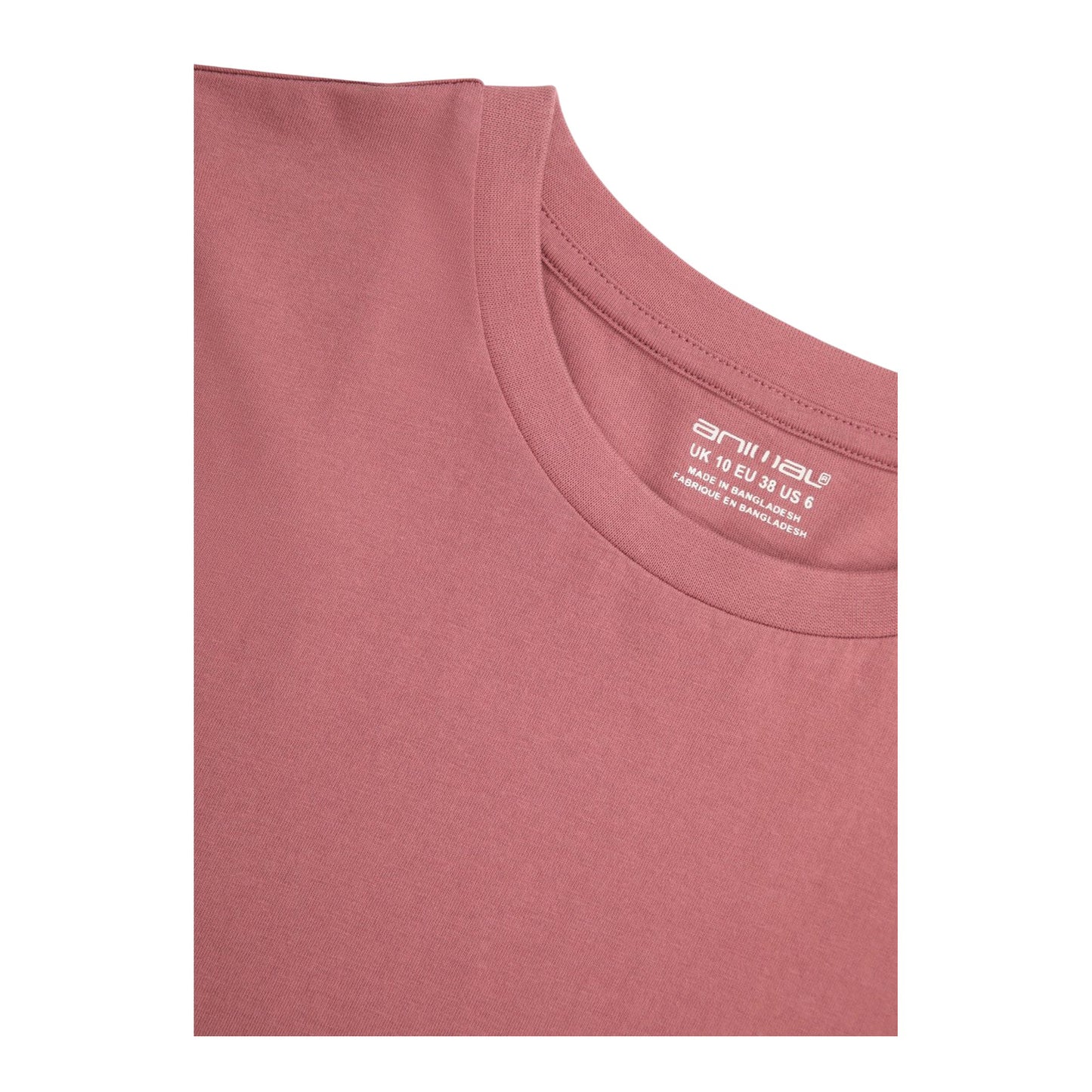 Pink - Side - Animal Womens-Ladies Plain Jersey T-Shirt Dress