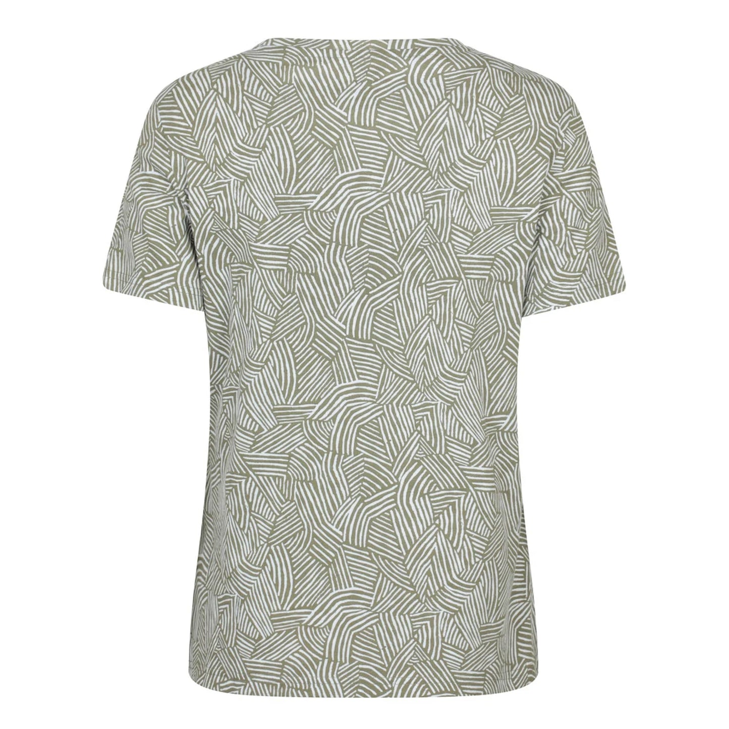Khaki Green - Back - Mountain Warehouse Womens-Ladies Patterned T-Shirt