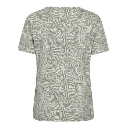 Khaki Green - Back - Mountain Warehouse Womens-Ladies Patterned T-Shirt