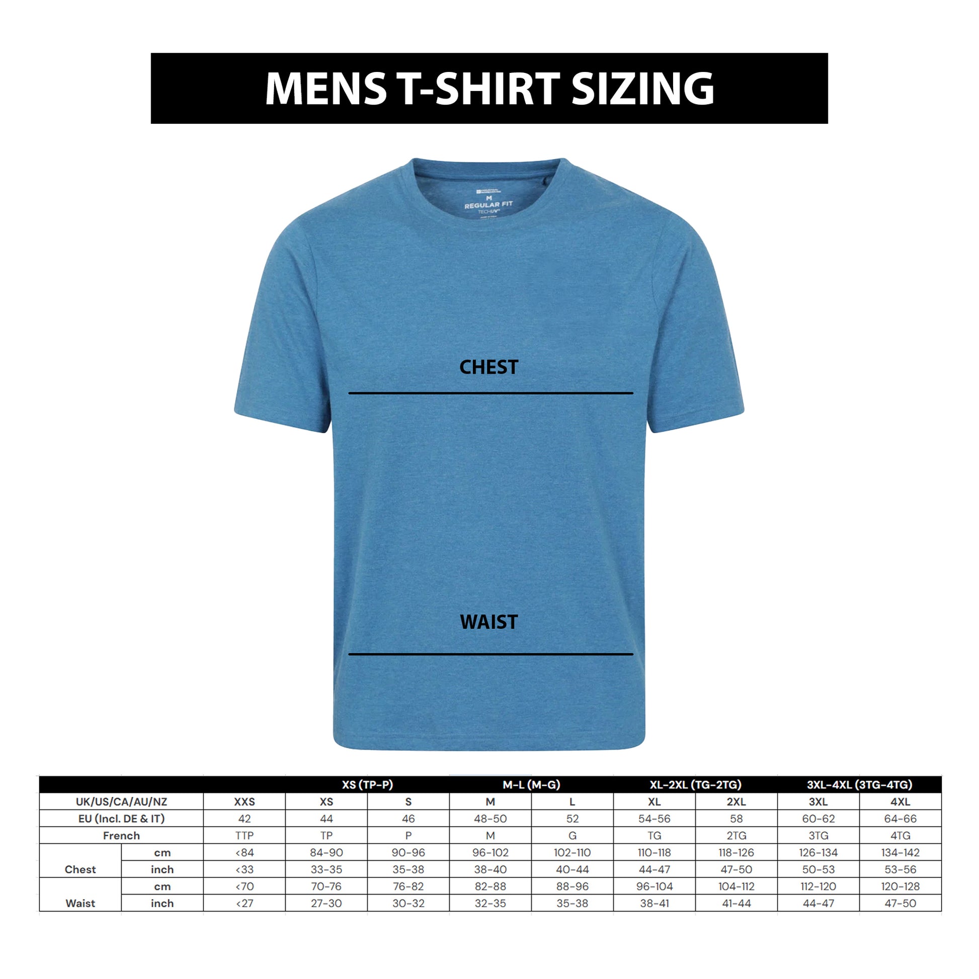 Blue - Close up - Animal Mens Chase Graphic Relaxed Fit T-Shirt