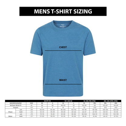 Blue - Close up - Animal Mens Chase Graphic Relaxed Fit T-Shirt