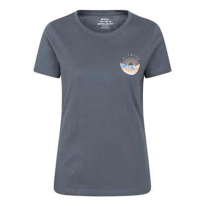 Dark Blue - Front - Mountain Warehouse Womens-Ladies Keswick Chest Print T-Shirt