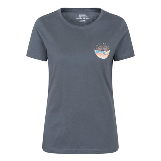 Dark Blue - Front - Mountain Warehouse Womens-Ladies Keswick Chest Print T-Shirt