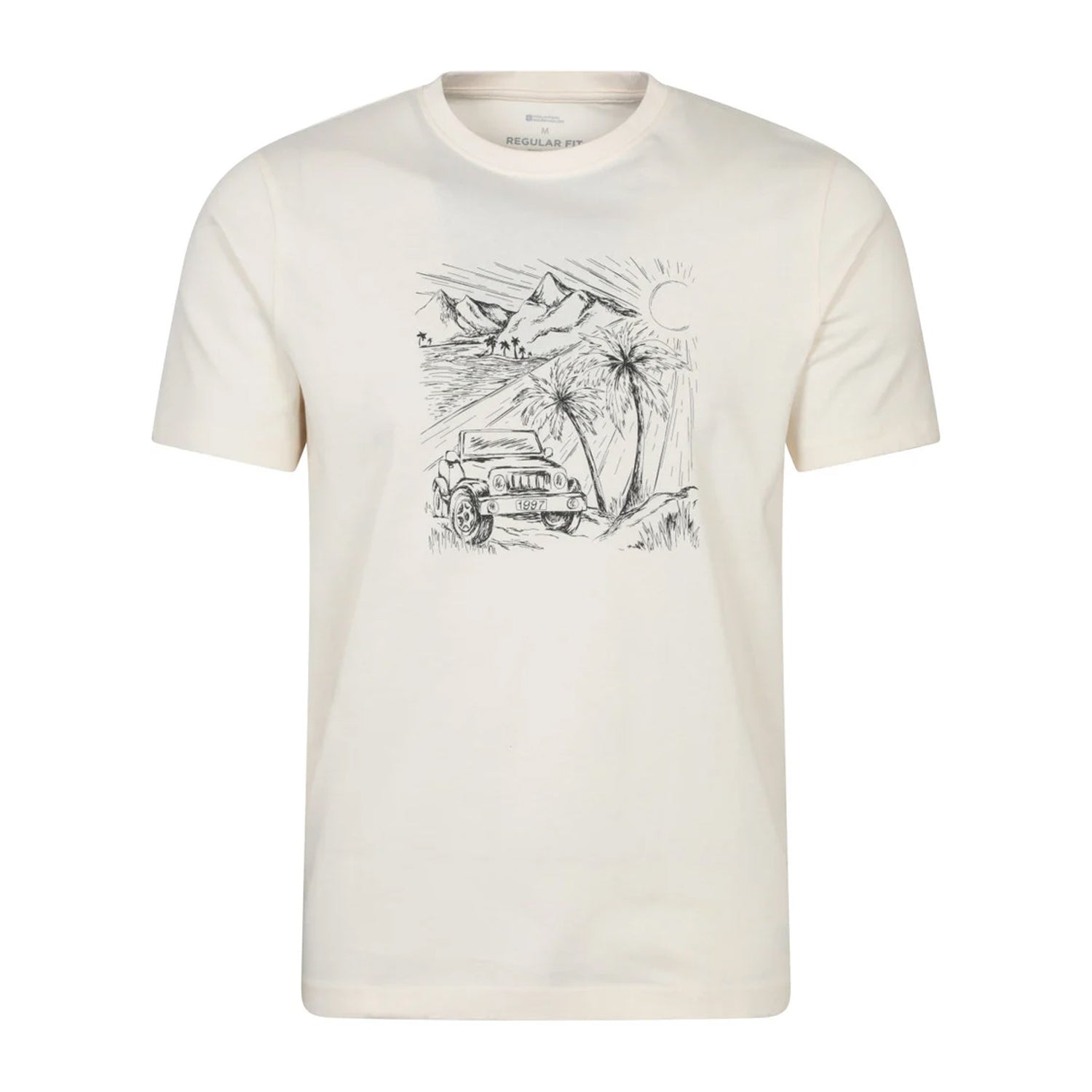 Off White - Front - Mountain Warehouse Mens Ocean Drive T-Shirt