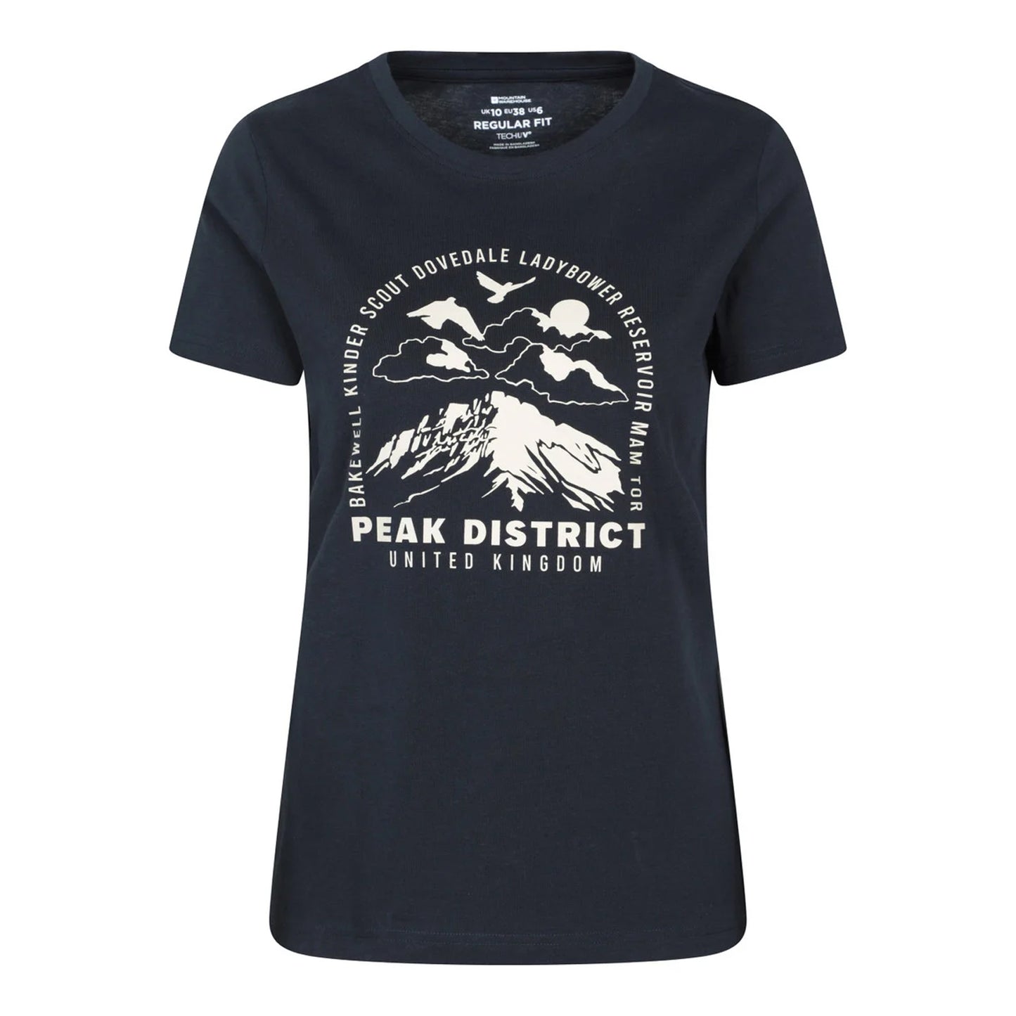 Indigo - Side - Mountain Warehouse Womens-Ladies Peak District Printed T-Shirt