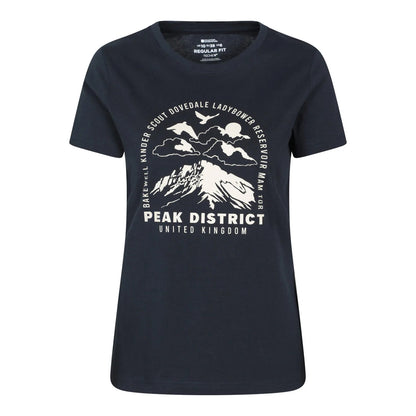 Indigo - Side - Mountain Warehouse Womens-Ladies Peak District Printed T-Shirt