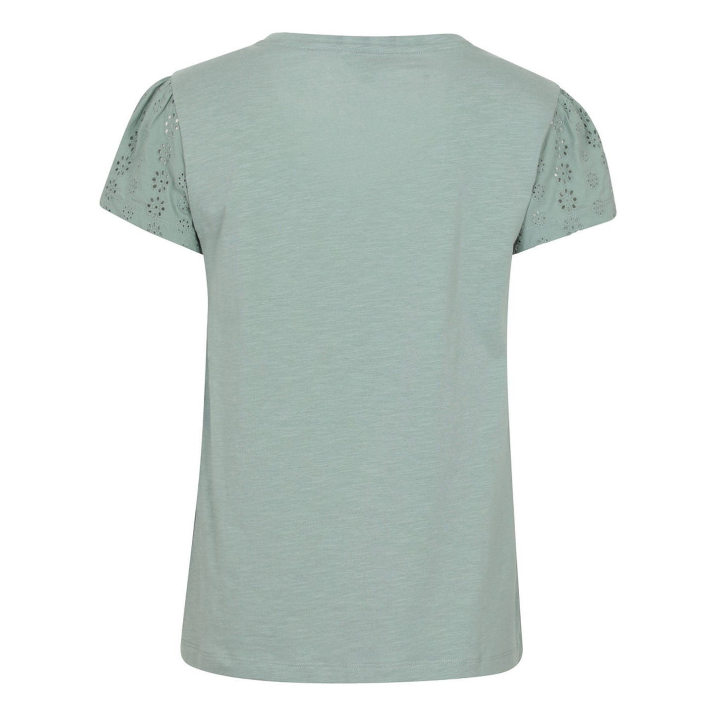 Khaki Green - Back - Mountain Warehouse Womens-Ladies Malaga Broderie Sleeve T-Shirt