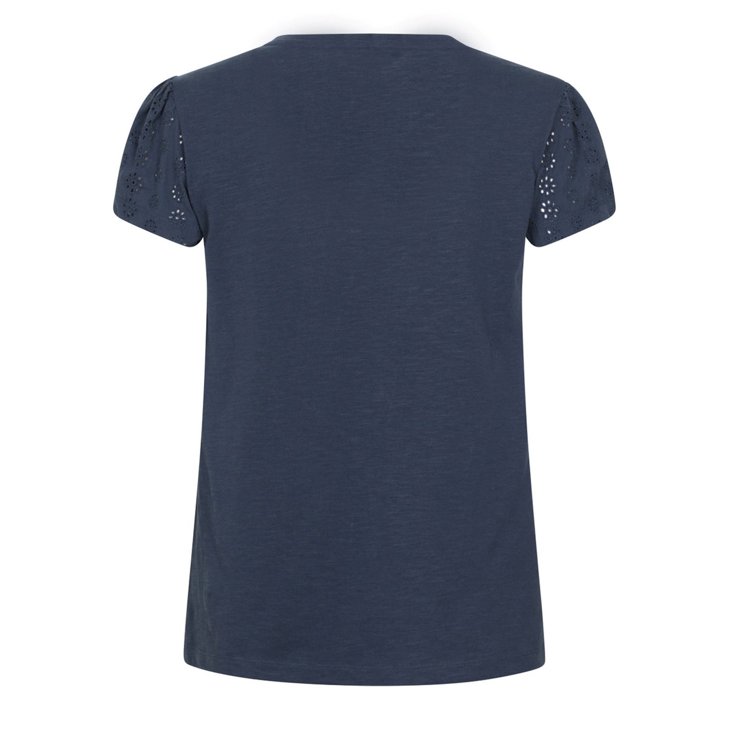 Navy - Back - Mountain Warehouse Womens-Ladies Malaga Broderie Sleeve T-Shirt