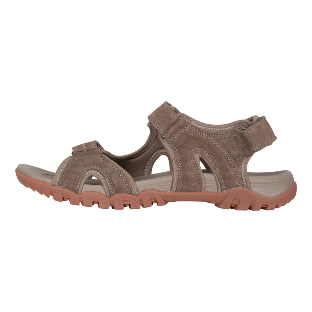 Brown - Side - Mountain Warehouse Mens Rock Suede Walking Sandals