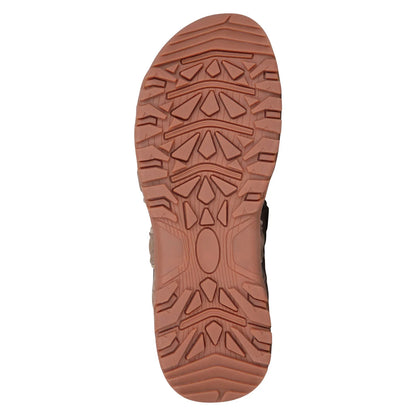 Brown - Pack Shot - Mountain Warehouse Mens Rock Suede Walking Sandals