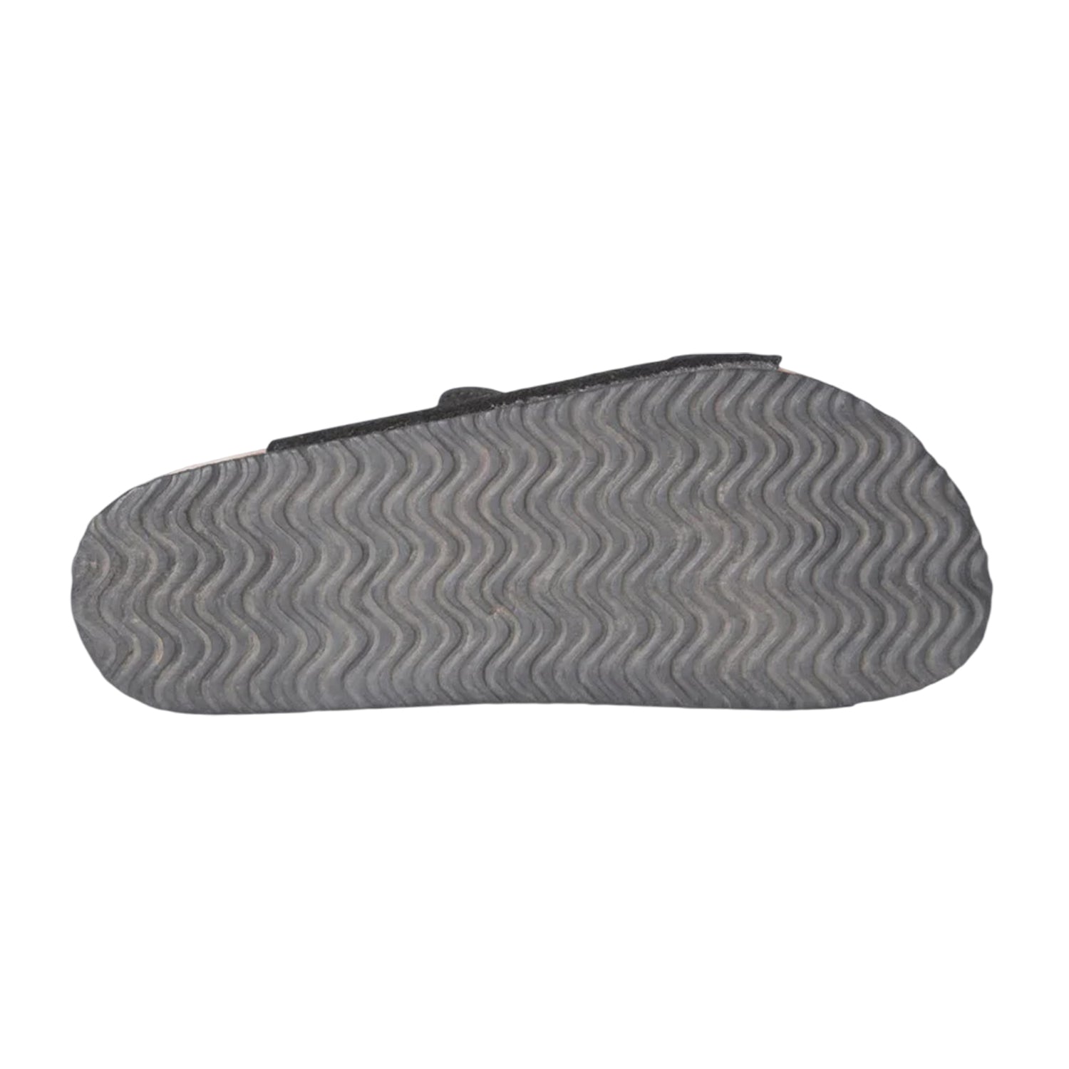 Black - Side - Animal Womens-Ladies Leather Casual Sliders