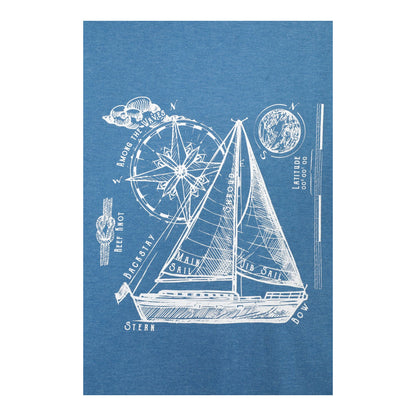 Bright Blue - Lifestyle - Mountain Warehouse Mens Sailboat T-Shirt