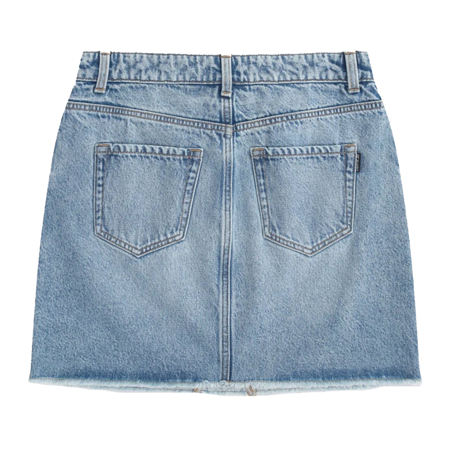 Blue - Back - Animal Womens-Ladies Kate Denim Mini Skirt