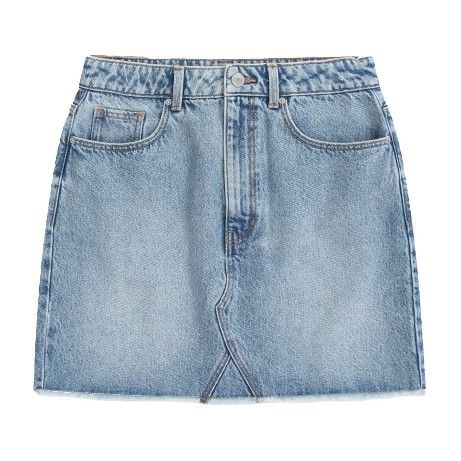 Blue - Front - Animal Womens-Ladies Kate Denim Mini Skirt