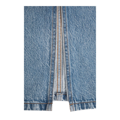 Blue - Lifestyle - Animal Womens-Ladies Denim Midi Skirt
