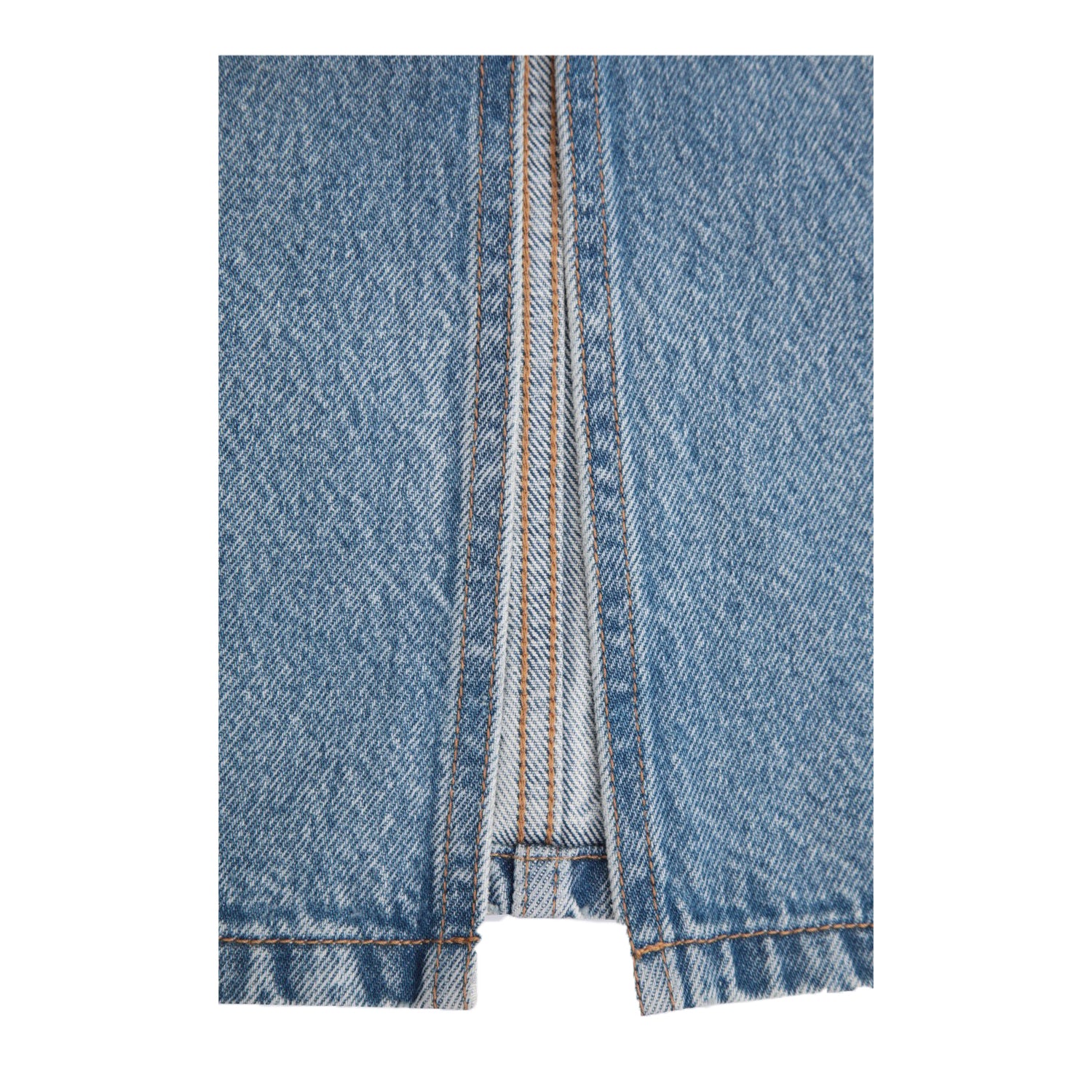 Blue - Lifestyle - Animal Womens-Ladies Denim Midi Skirt