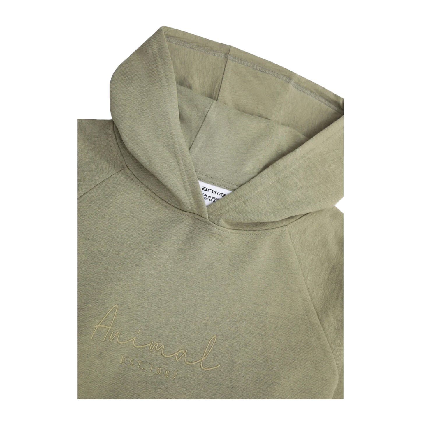 Green - Side - Animal Womens-Ladies Kaya Logo Hoodie
