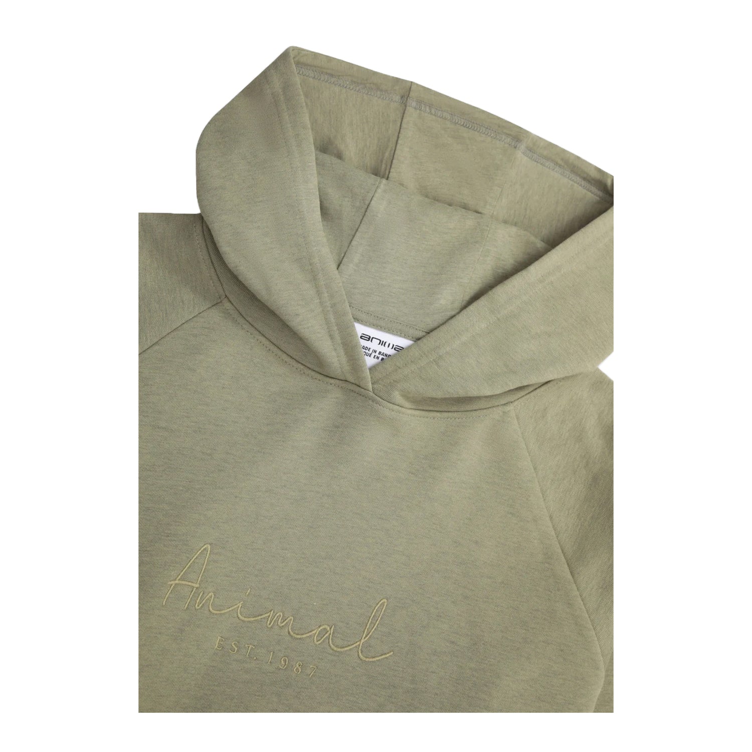 Green - Side - Animal Womens-Ladies Kaya Logo Hoodie