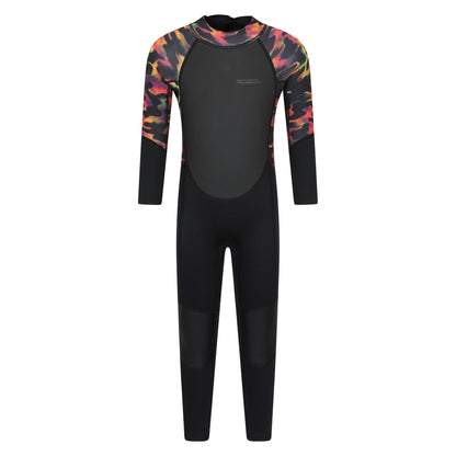 Red - Front - Mountain Warehouse Childrens-Kids Printed Full Wetsuit