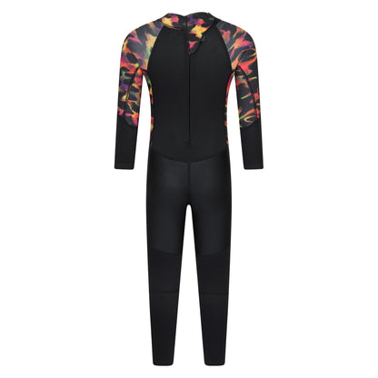 Red - Back - Mountain Warehouse Childrens-Kids Printed Full Wetsuit