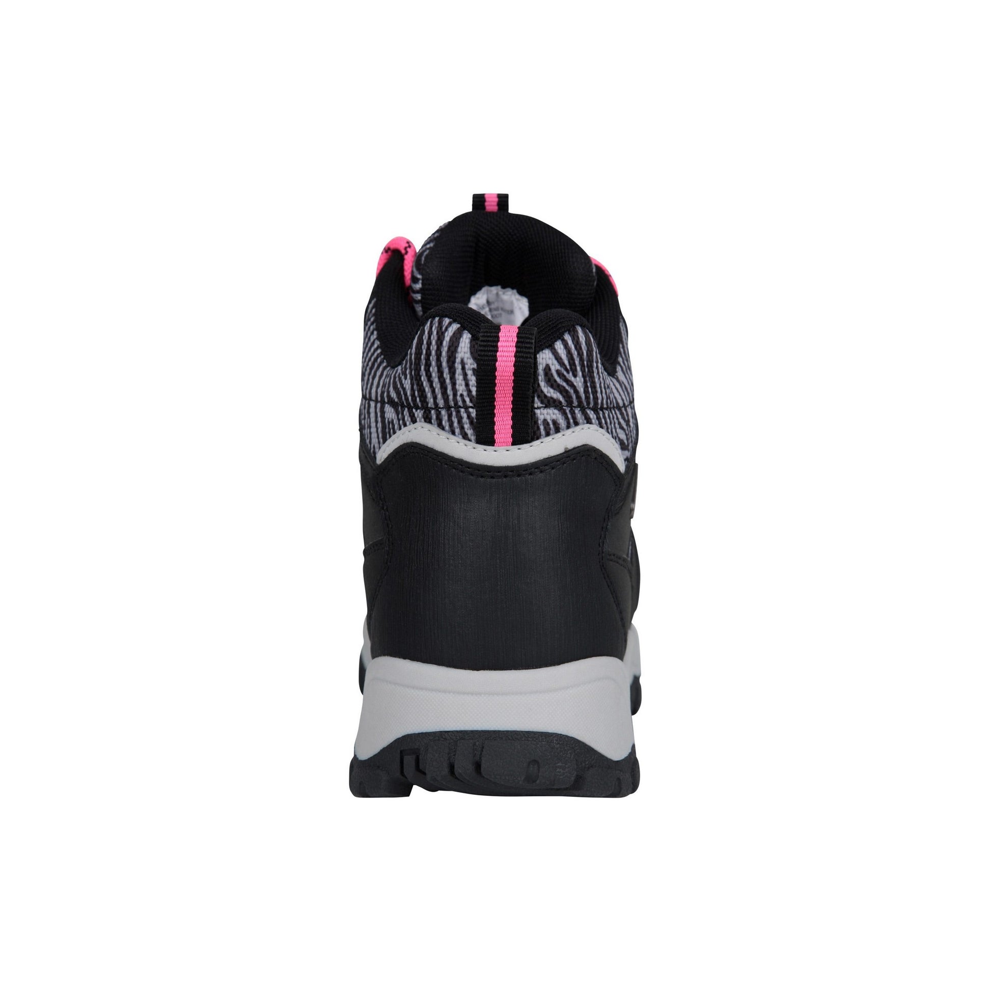 Bright Pink - Back - Mountain Warehouse Womens-Ladies Adventurer Zebra Print Waterproof Boots