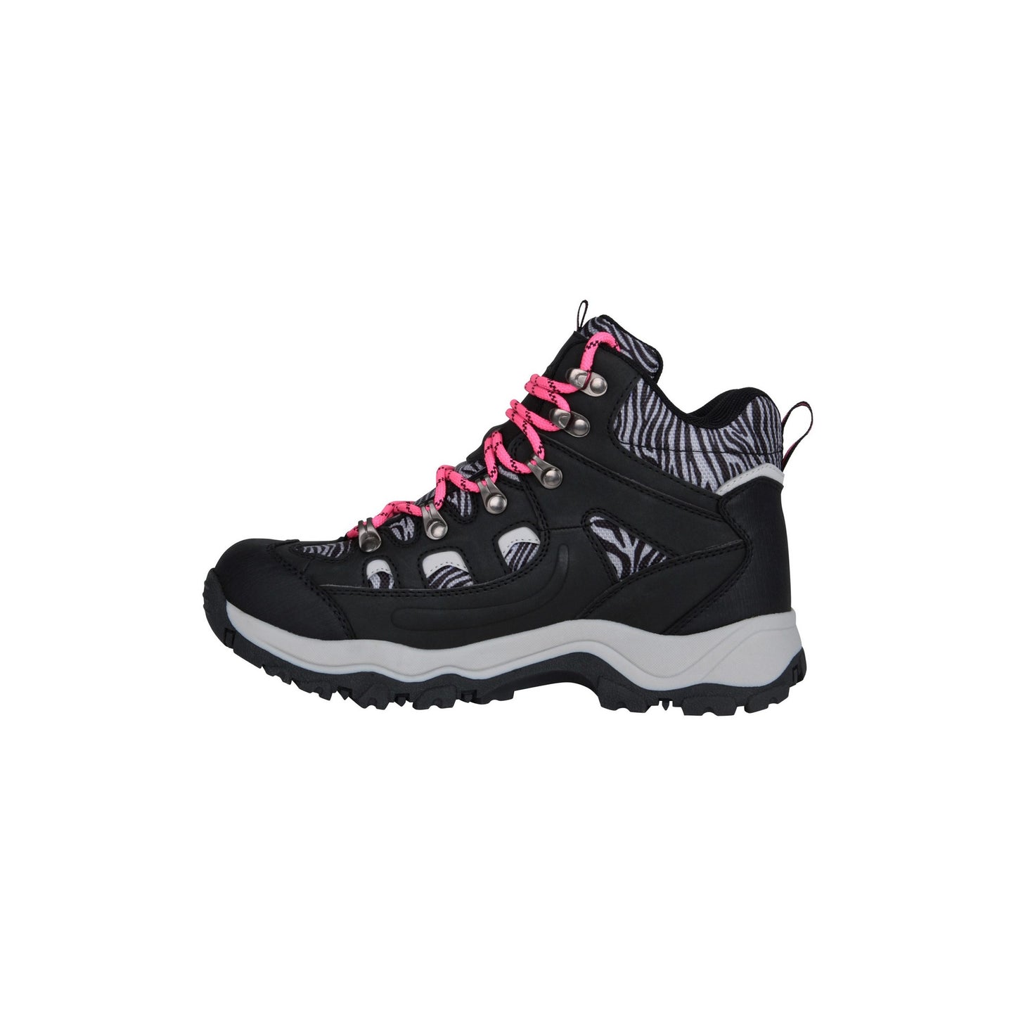 Bright Pink - Lifestyle - Mountain Warehouse Womens-Ladies Adventurer Zebra Print Waterproof Boots
