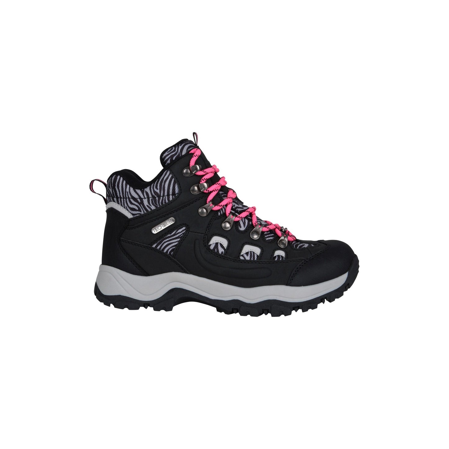 Bright Pink - Front - Mountain Warehouse Womens-Ladies Adventurer Zebra Print Waterproof Boots