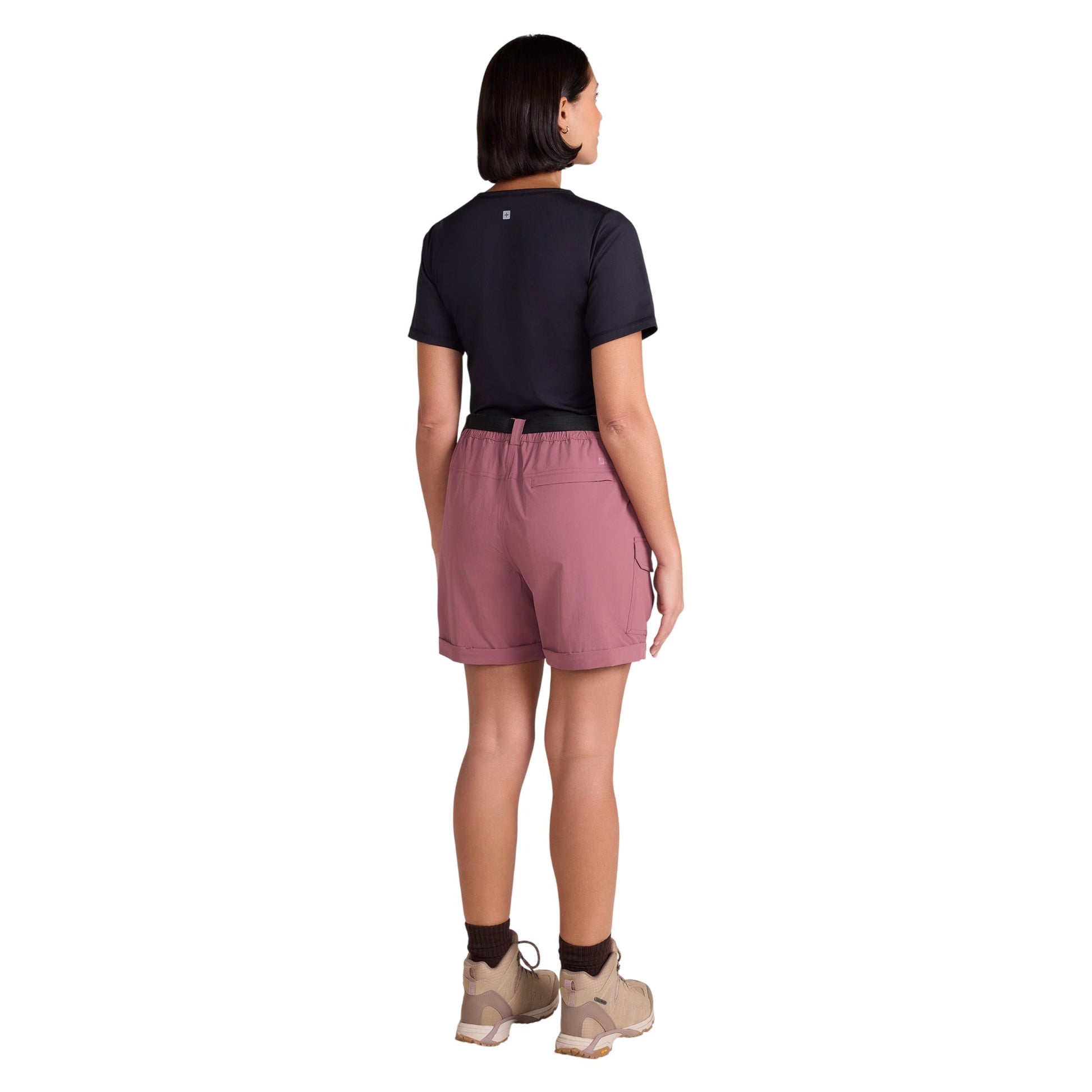 Dark Pink - Lifestyle - Mountain Warehouse Womens-Ladies Stellar Ripstop Hiking Cargo Shorts