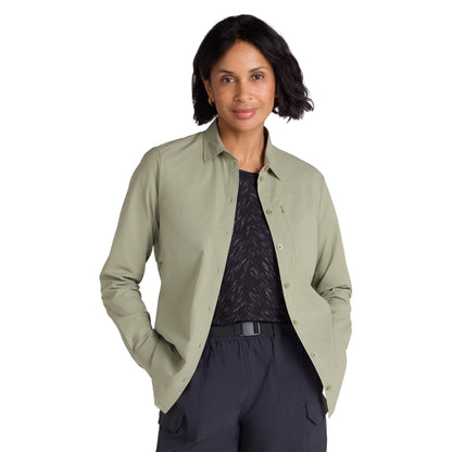 Khaki Green - Front - Mountain Warehouse Womens-Ladies Tahiti Quick Dry Shirt