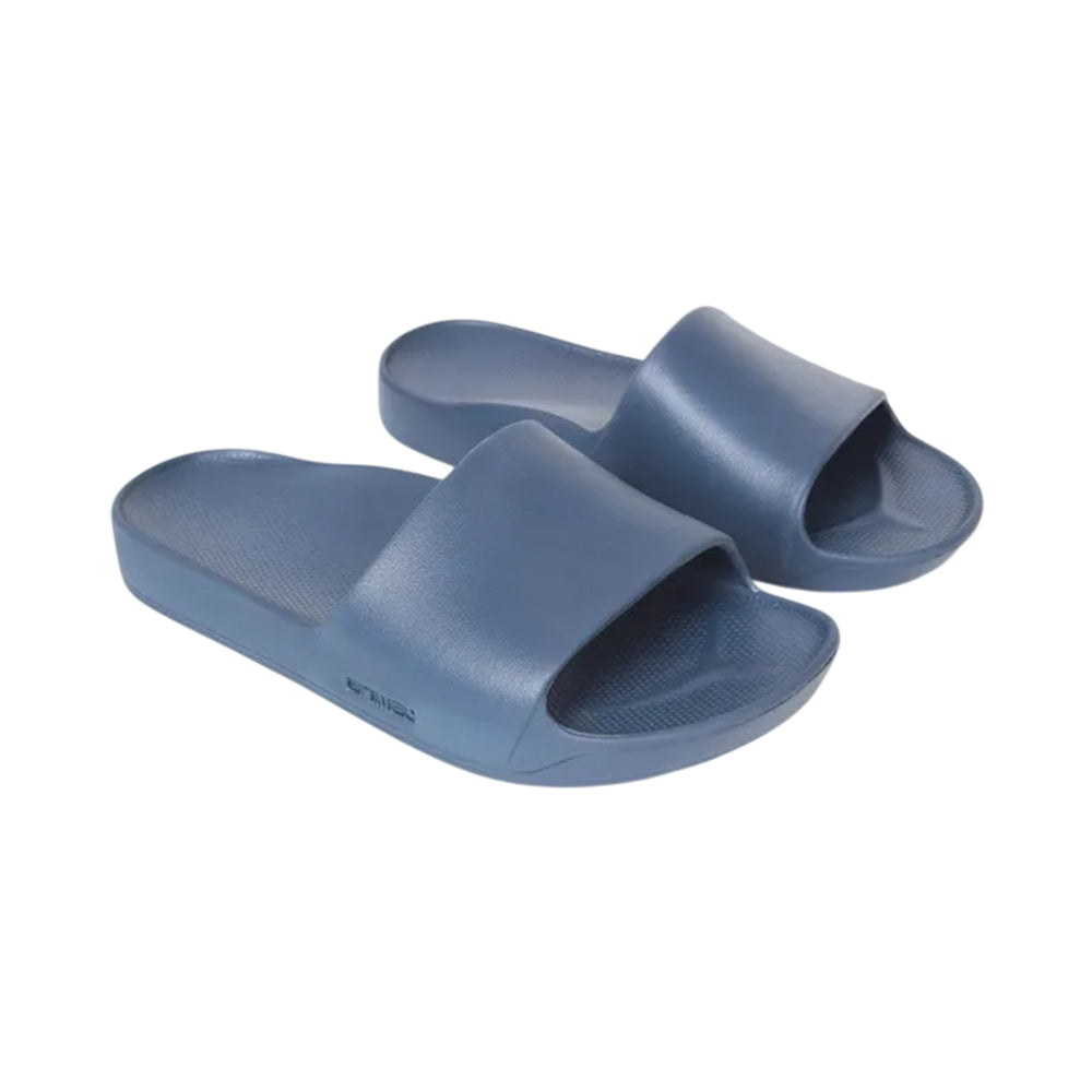 Navy - Front - Animal Mens Poolside Sliders