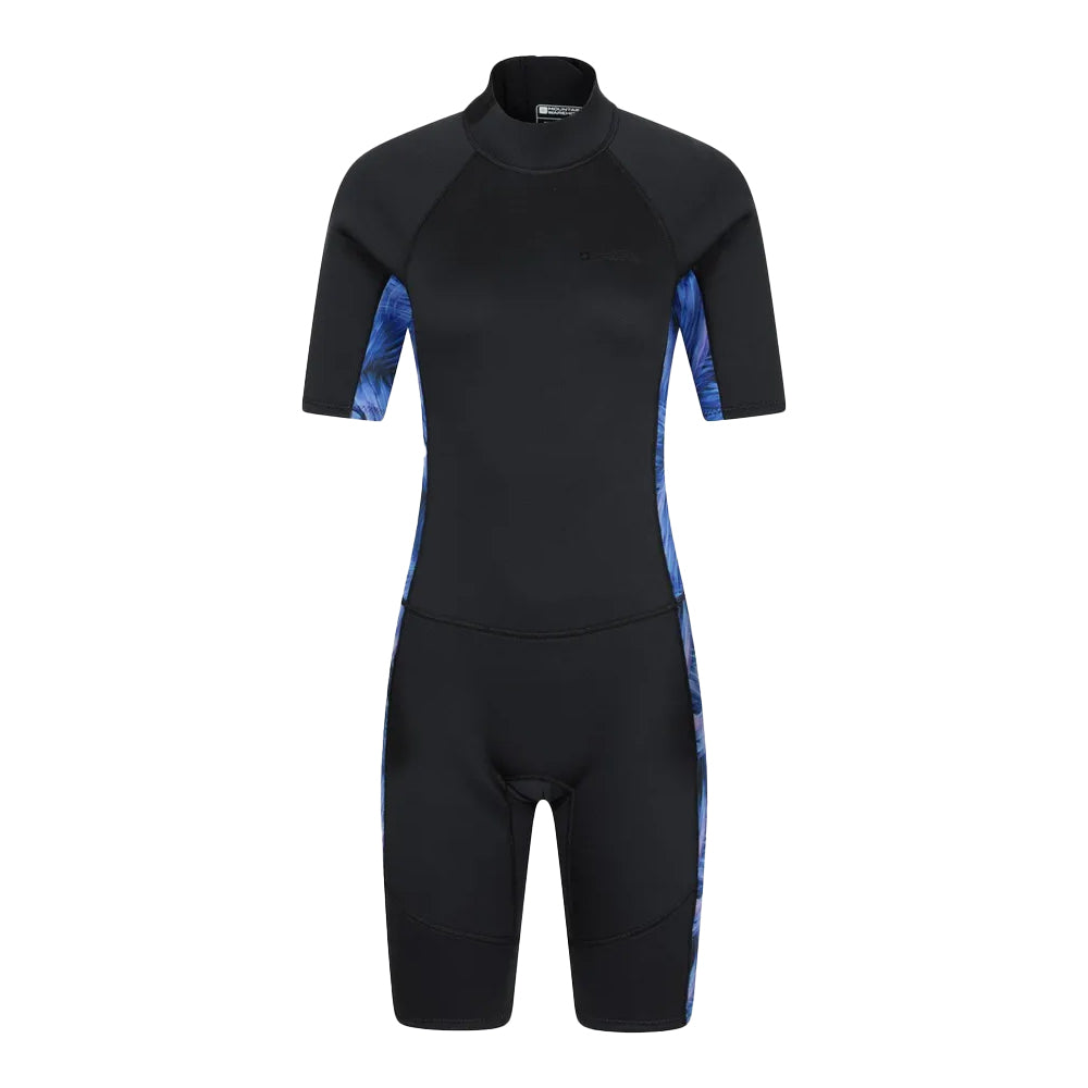Purple - Front - Mountain Warehouse Womens-Ladies Shorty Printed Wetsuit