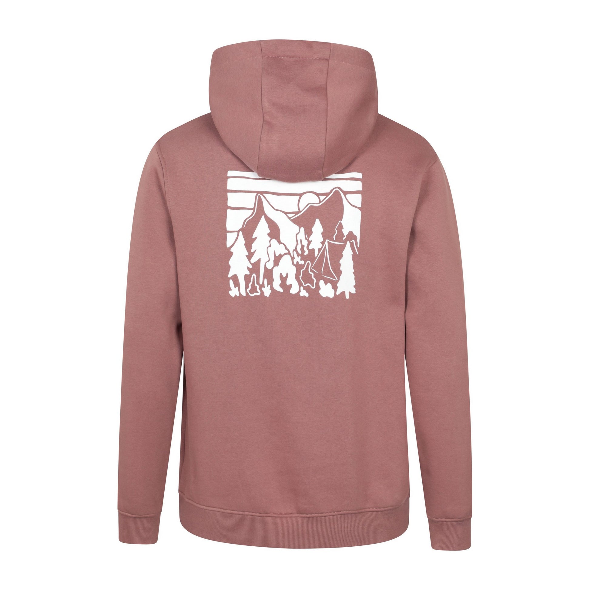 Light Brown - Back - Mountain Warehouse Mens Mountain Badge Hoodie